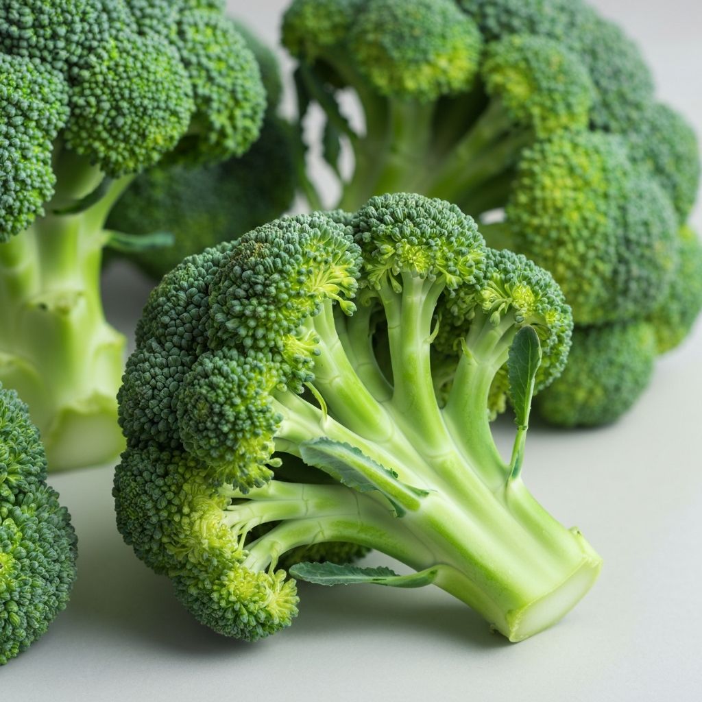 Fresh broccoli florets